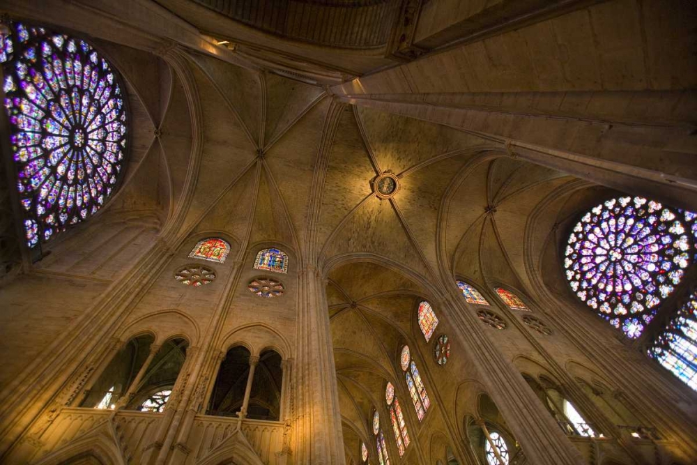 Wall Art Painting id:136740, Name: France, Paris Interior of Notre Dame Cathedral, Artist: Zuckerman, Jim