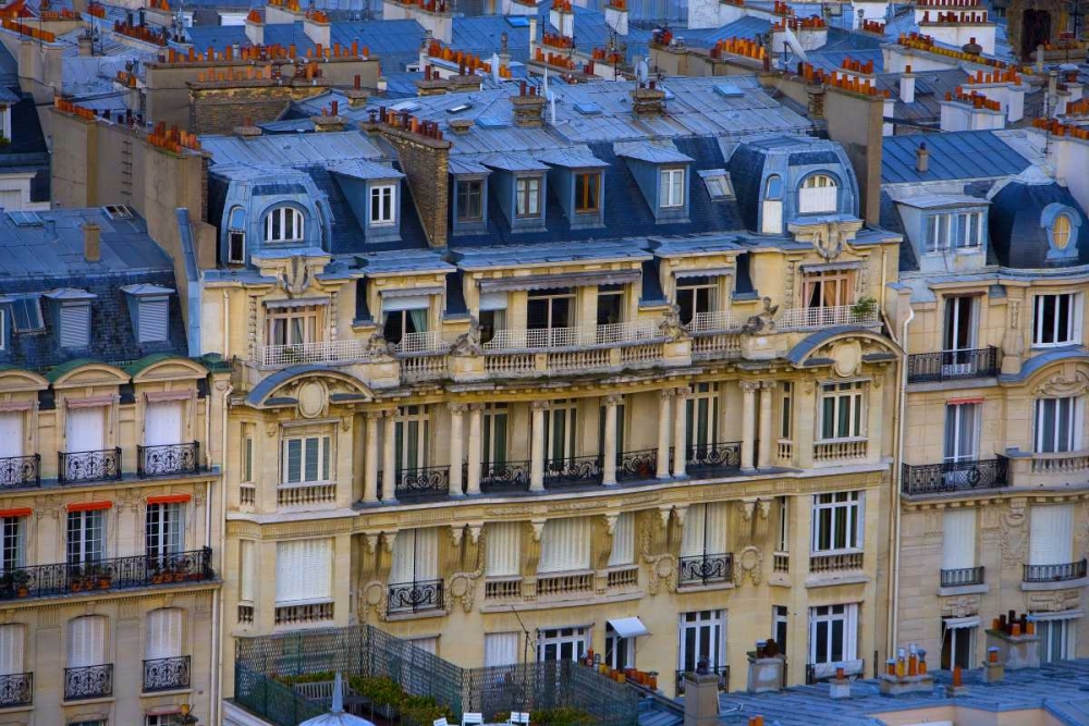 Wall Art Painting id:136815, Name: France, Paris Aerial cityscape of downtown Paris, Artist: Zuckerman, Jim