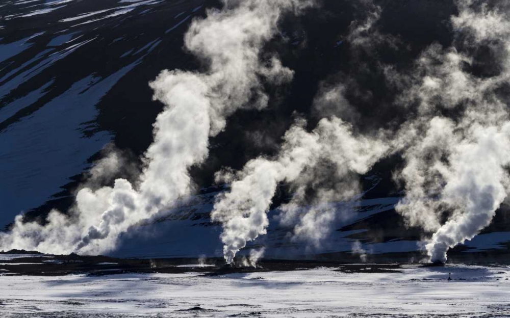 Wall Art Painting id:136202, Name: Iceland, Hverir Geothermal steam vents, Artist: Young, Bill