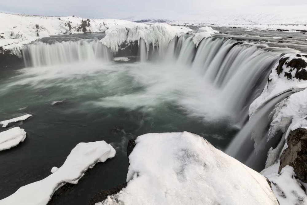 Wall Art Painting id:136242, Name: Iceland, Godafoss Landscape of waterfalls, Artist: Young, Bill