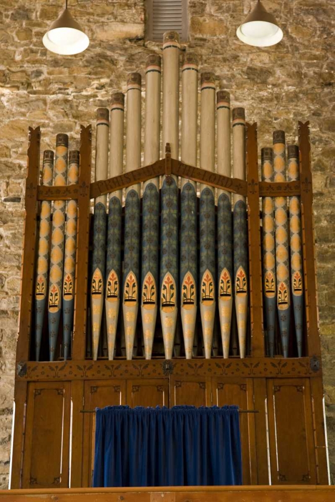 Wall Art Painting id:130064, Name: Ireland, Drumcliffe Pipe organ in a church, Artist: Kaveney, Wendy