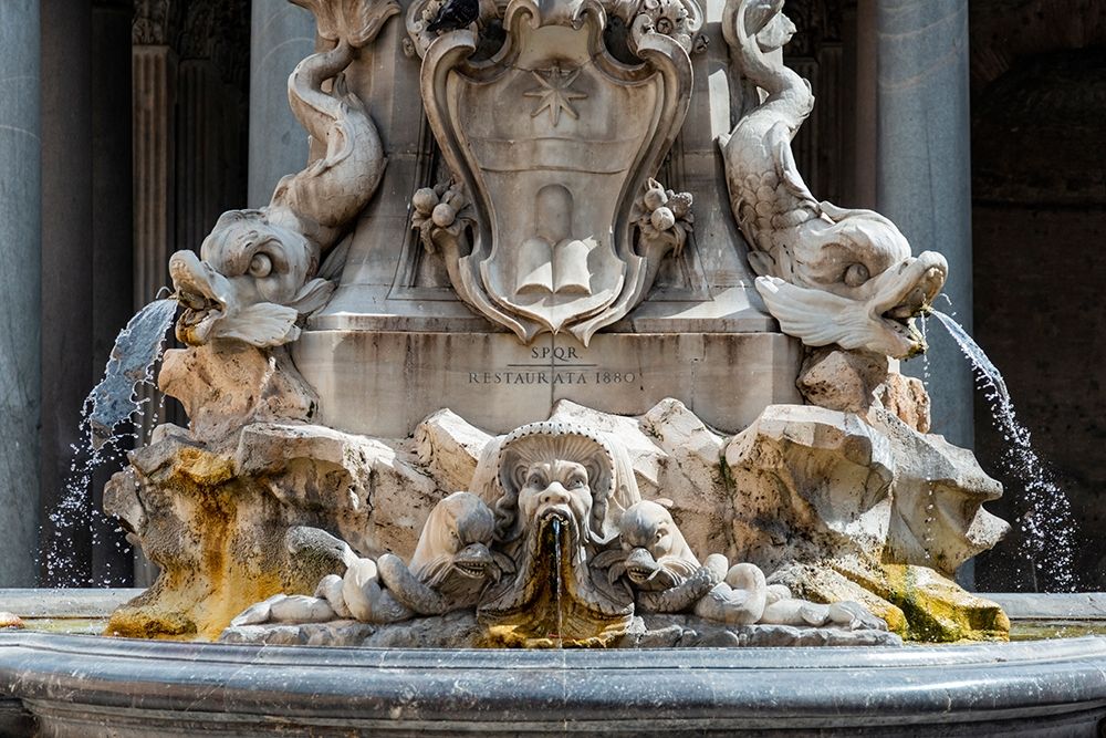 Wall Art Painting id:402868, Name: Italy-Rome Piazza della Rotunda-Fontana del Pantheon-1575, Artist: Jones, Alison