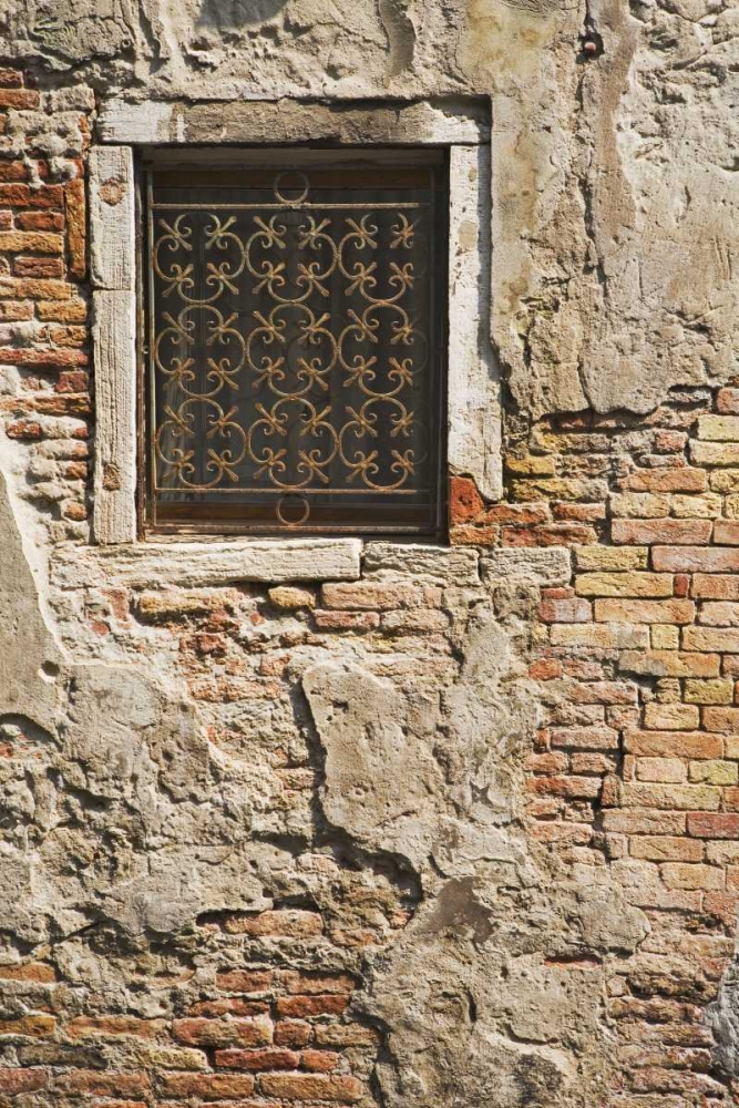 Wall Art Painting id:127421, Name: Italy, Venice Ornate metalwork window, Artist: Flaherty, Dennis