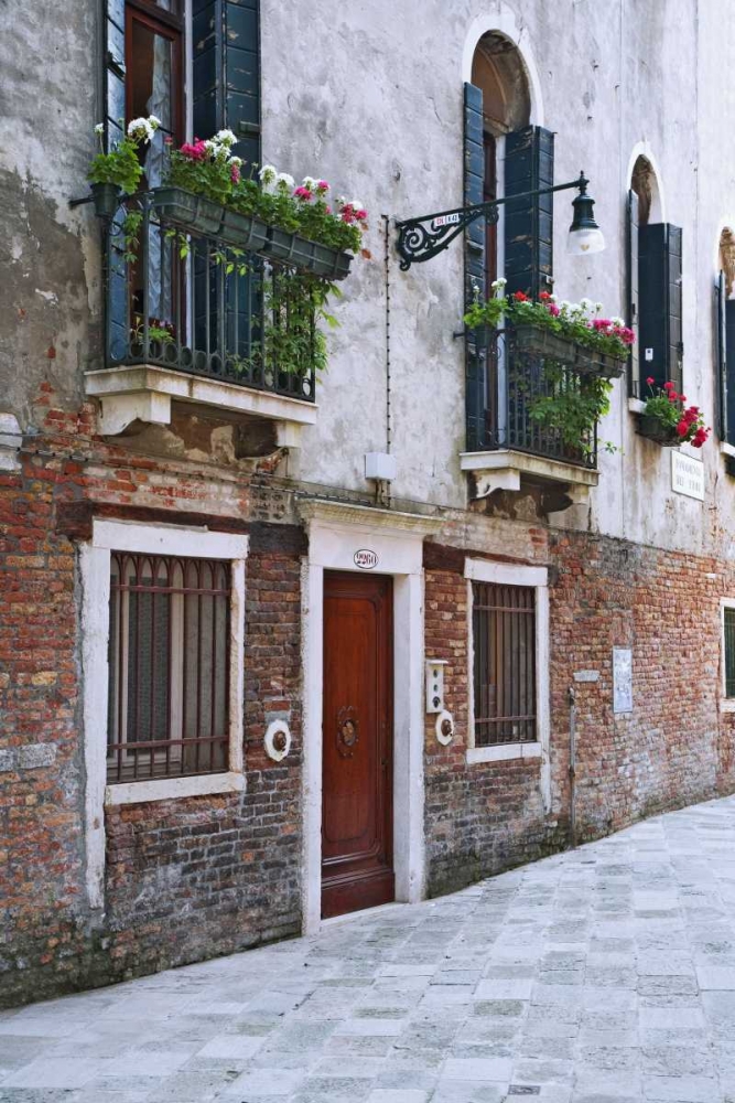 Wall Art Painting id:127466, Name: Italy, Venice A residential side street, Artist: Flaherty, Dennis