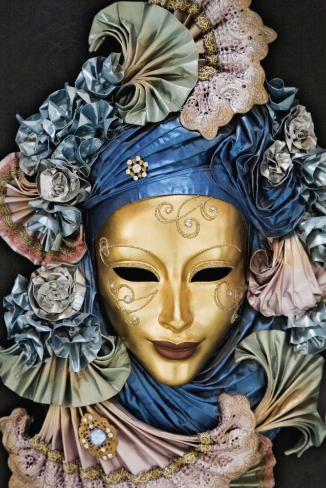 Wall Art Painting id:127542, Name: Italy, Venice A Venetian paper Mache mask, Artist: Flaherty, Dennis