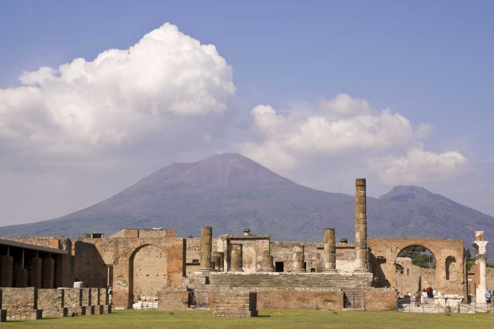 Wall Art Painting id:130098, Name: Italy, Campania, Pompeii Temple of Jupiter, Artist: Kaveney, Wendy