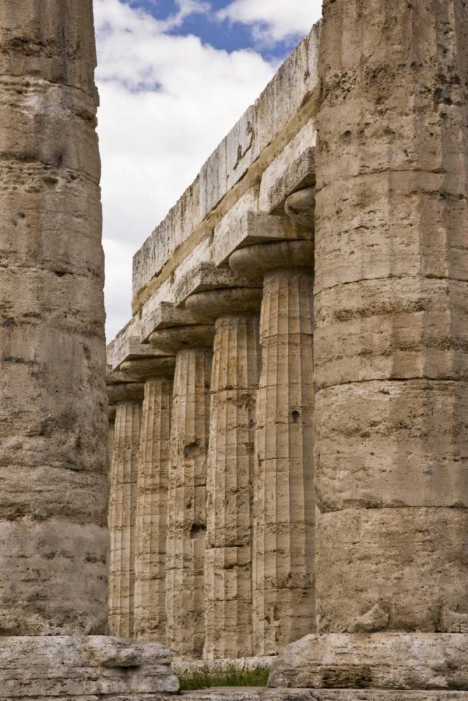 Wall Art Painting id:129960, Name: Italy, Campania, Paestum Temple of Hera, Artist: Kaveney, Wendy