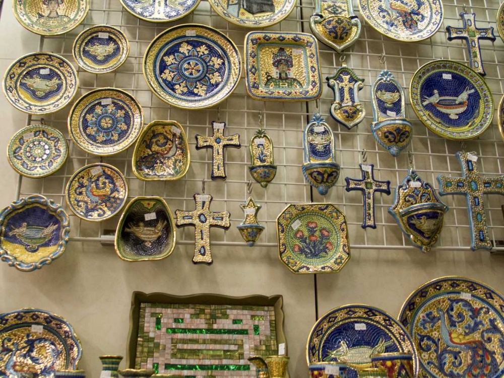 Wall Art Painting id:129981, Name: Italy, Ravenna Mosaic souvenirs for sale, Artist: Kaveney, Wendy