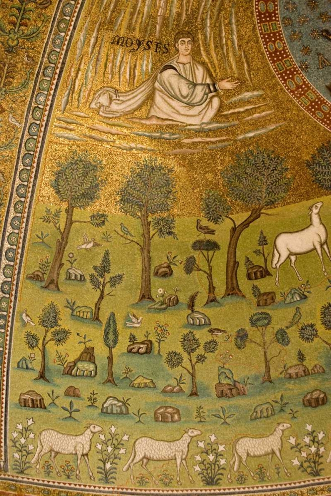 Wall Art Painting id:130410, Name: Italy, Ravenna Church of St Apollinare Mosaic, Artist: Kaveney, Wendy