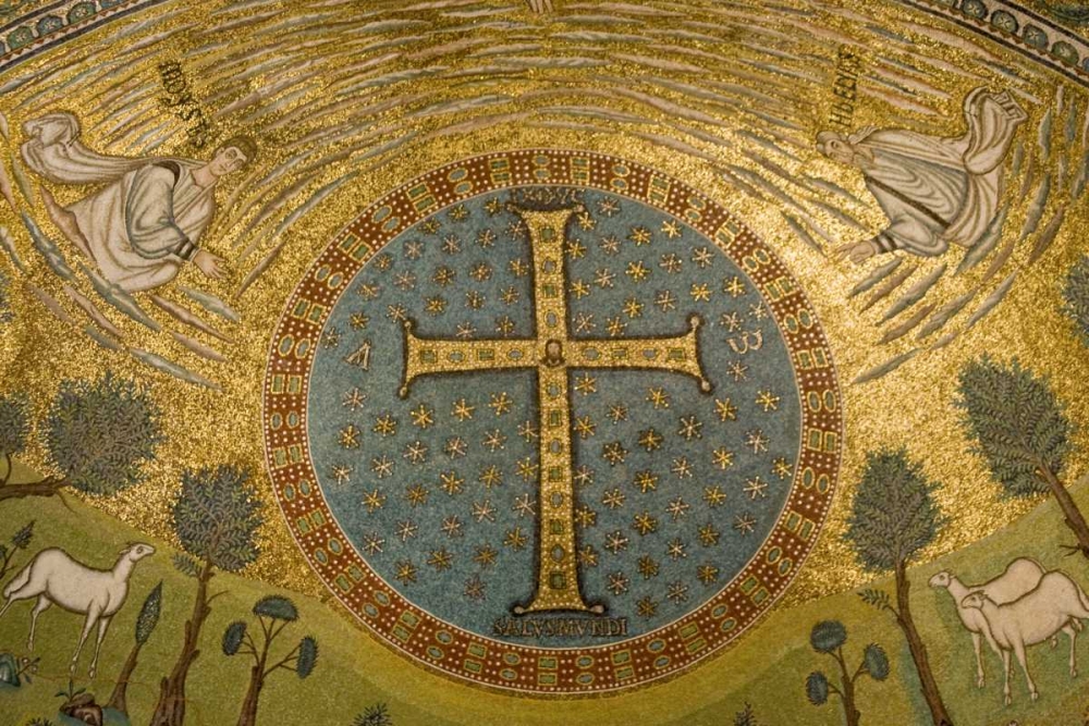 Wall Art Painting id:130414, Name: Italy, Ravenna Church of St Apollinare mosaic, Artist: Kaveney, Wendy