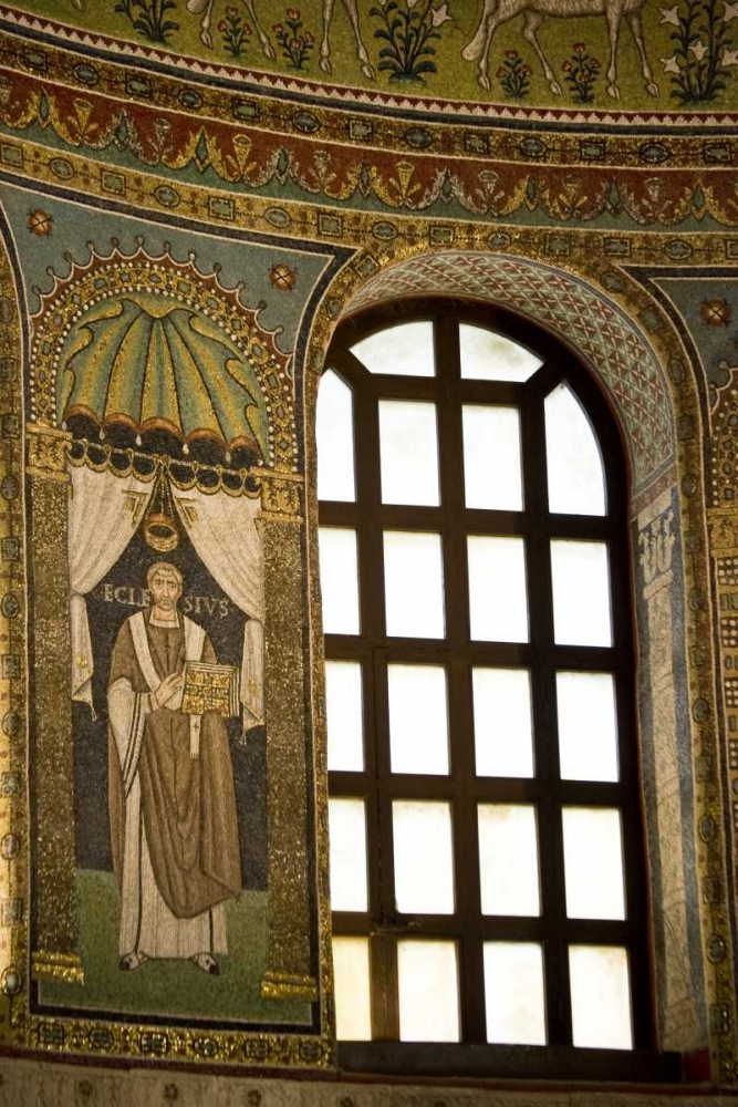 Wall Art Painting id:130303, Name: Italy, Ravenna Church of St Apollinare mural, Artist: Kaveney, Wendy