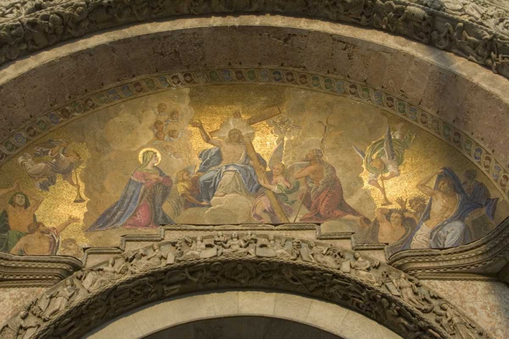 Wall Art Painting id:136459, Name: Italy, Venice, St Marks Basilica Door detail, Artist: Young, Bill