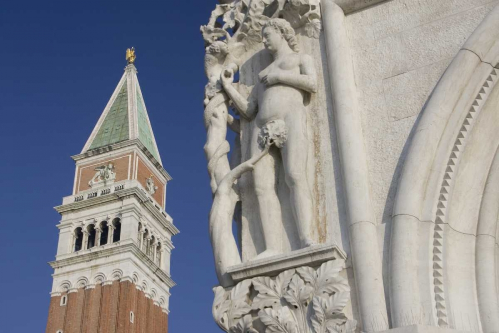 Wall Art Painting id:136250, Name: Italy, Venice Doges Palace and Campanile, Artist: Young, Bill