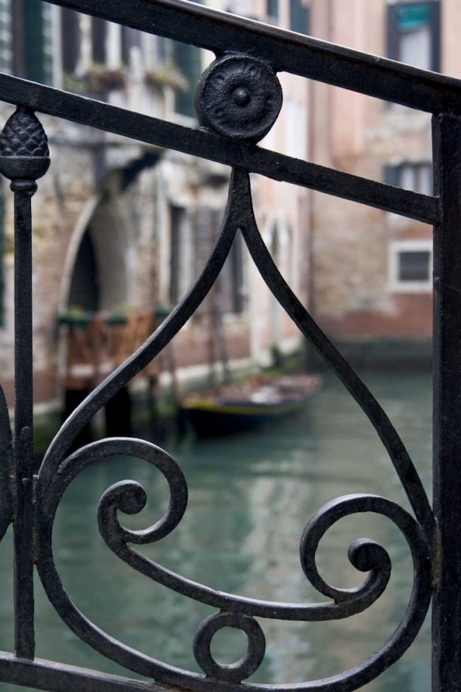 Wall Art Painting id:136348, Name: Italy, Venice Stair railing metalwork design, Artist: Young, Bill