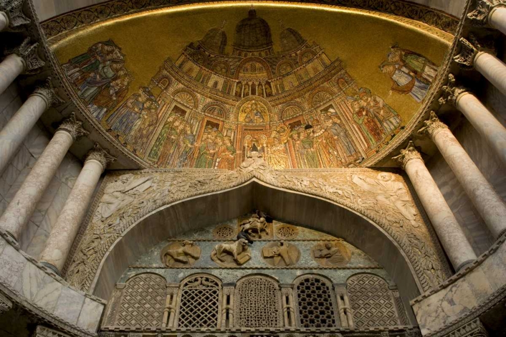 Wall Art Painting id:130130, Name: Italy, Venice Mosaic- Basilica di San Marco, Artist: Kaveney, Wendy