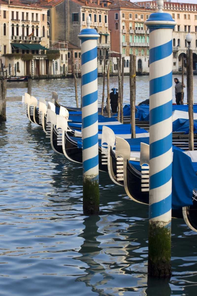 Wall Art Painting id:130010, Name: Italy, Venice Gondolas on the Grand Canal, Artist: Kaveney, Wendy