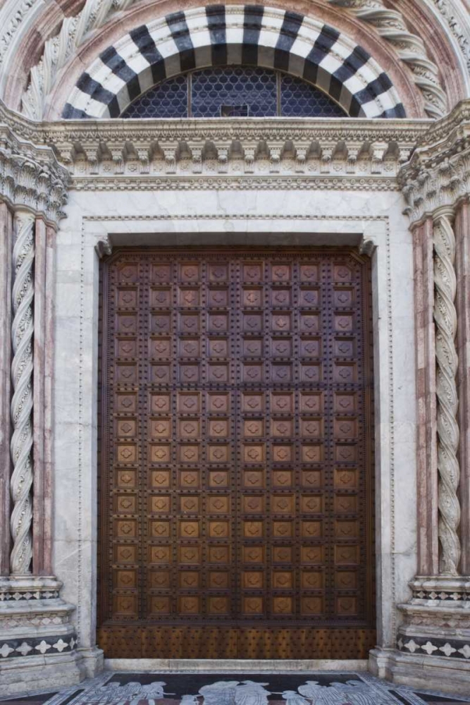 Wall Art Painting id:127782, Name: Italy, Tuscany, Siena Front door to the Duomo, Artist: Flaherty, Dennis