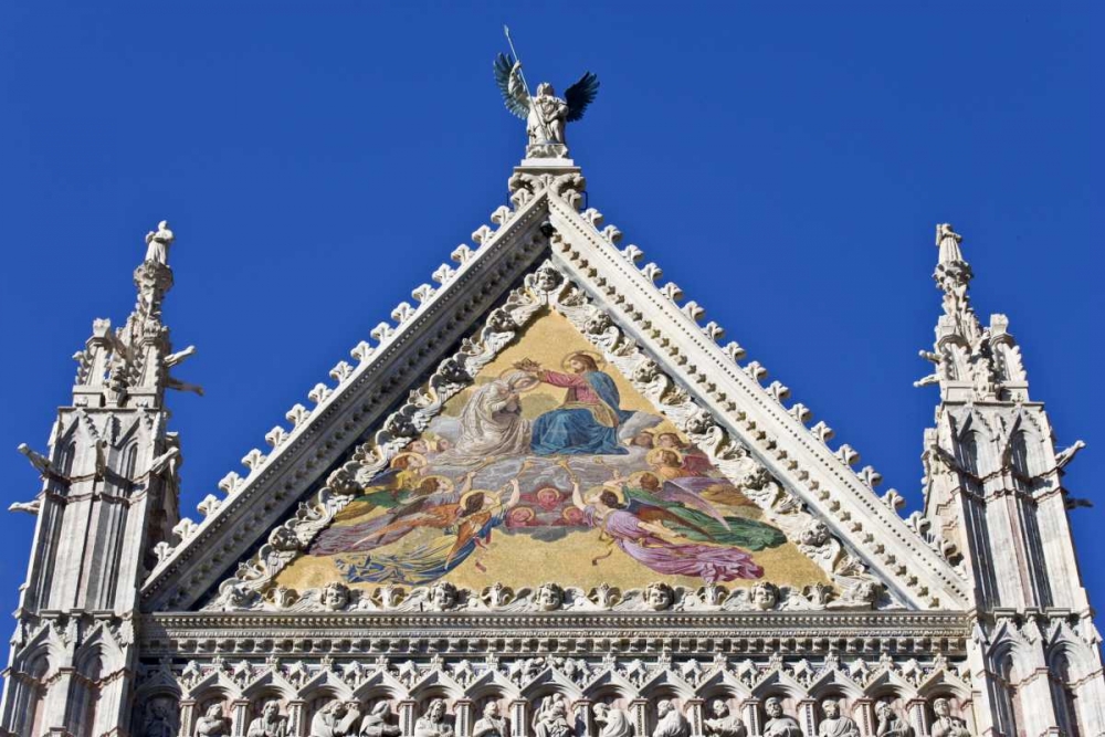 Wall Art Painting id:127994, Name: Italy, Tuscany, Siena Facade of Duomo cathedral, Artist: Flaherty, Dennis