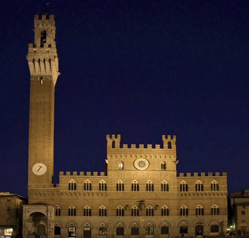 Wall Art Painting id:129968, Name: Italy, Tuscany, Sienna Torre del Mangia, Artist: Kaveney, Wendy