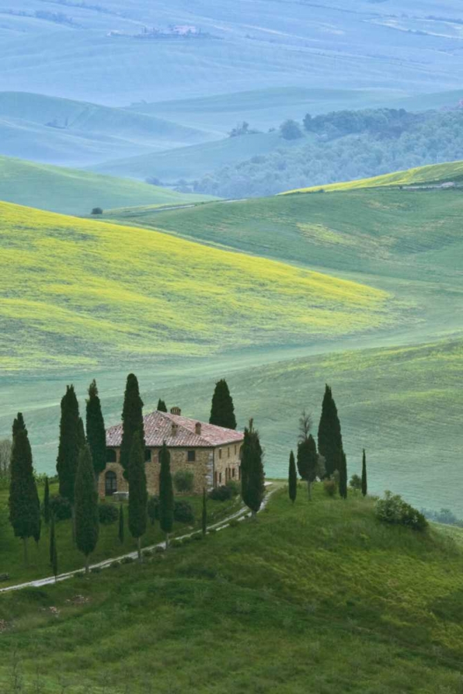 Wall Art Painting id:127572, Name: Italy, Tuscany Beautiful green countryside, Artist: Flaherty, Dennis