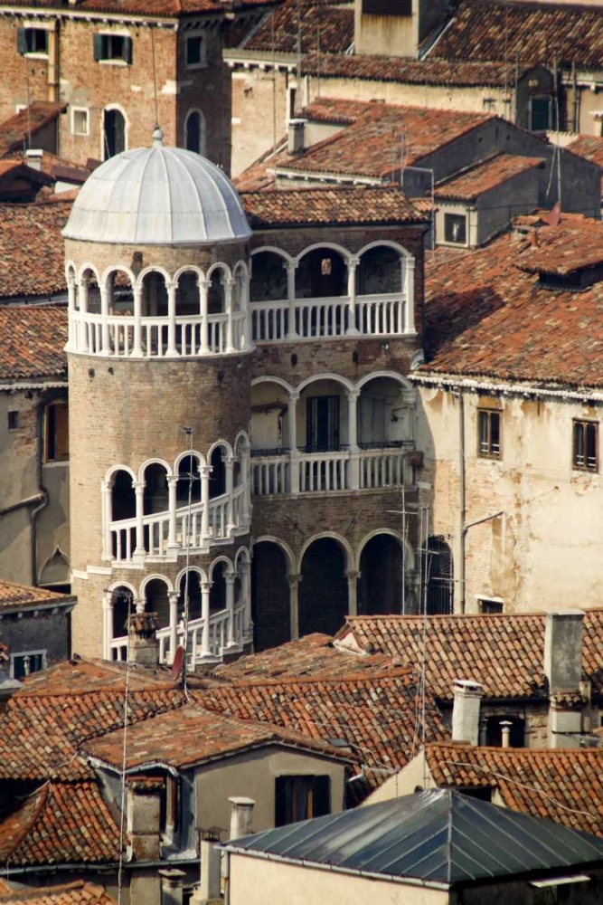 Wall Art Painting id:130206, Name: Italy, Venice Building with spiral staircase, Artist: Kaveney, Wendy