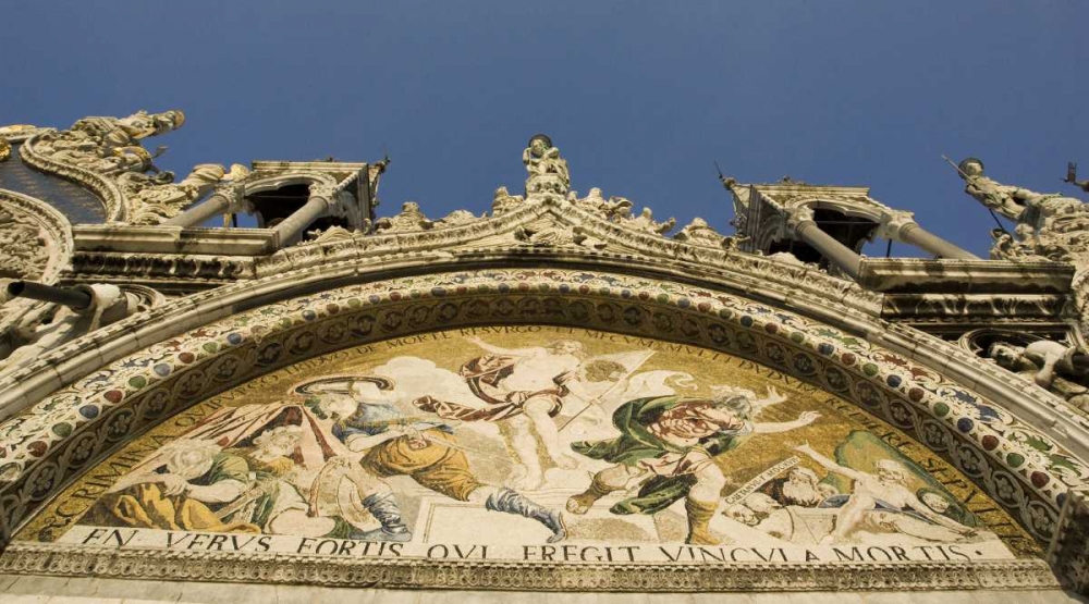 Wall Art Painting id:130126, Name: Italy, Venice Facade of St Marks Basilica, Artist: Kaveney, Wendy