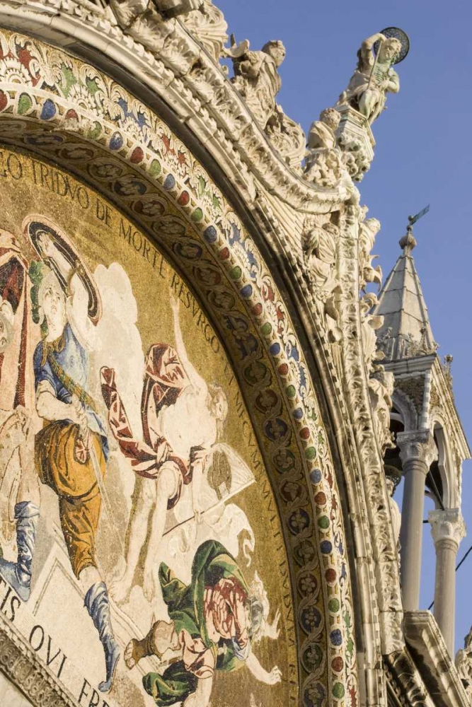 Wall Art Painting id:130127, Name: Italy, Venice Facade of St Marks Basilica, Artist: Kaveney, Wendy