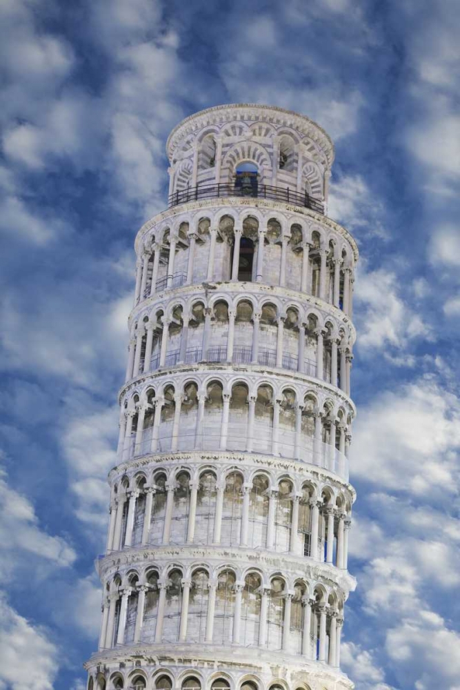 Wall Art Painting id:127523, Name: Italy, Pisa Top part of the Leaning Tower, Artist: Flaherty, Dennis