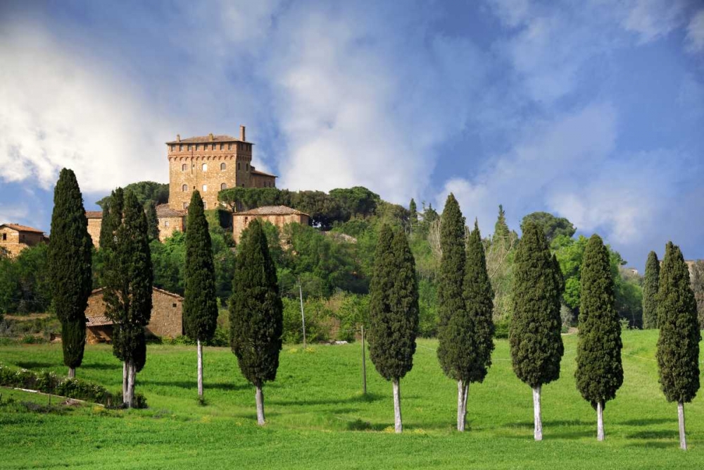 Wall Art Painting id:127813, Name: Italy, Tuscany A villa near the town of Pienza, Artist: Flaherty, Dennis