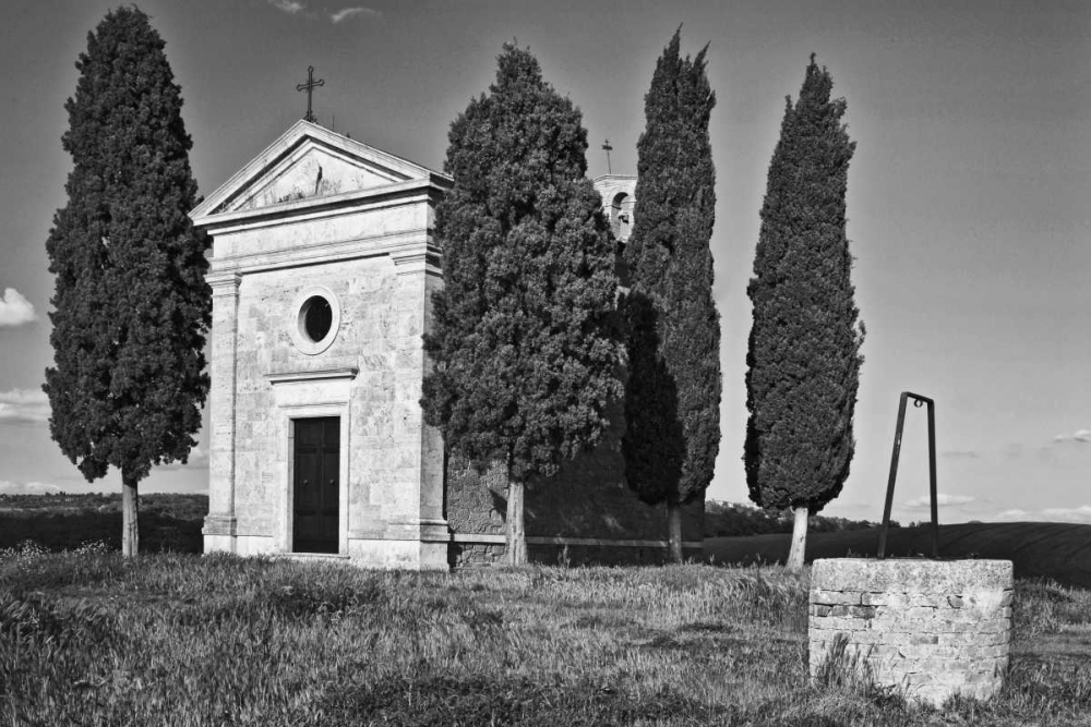 Wall Art Painting id:127644, Name: Italy, Tuscany, Val dOrcia Vitaleta Chapel , Artist: Flaherty, Dennis