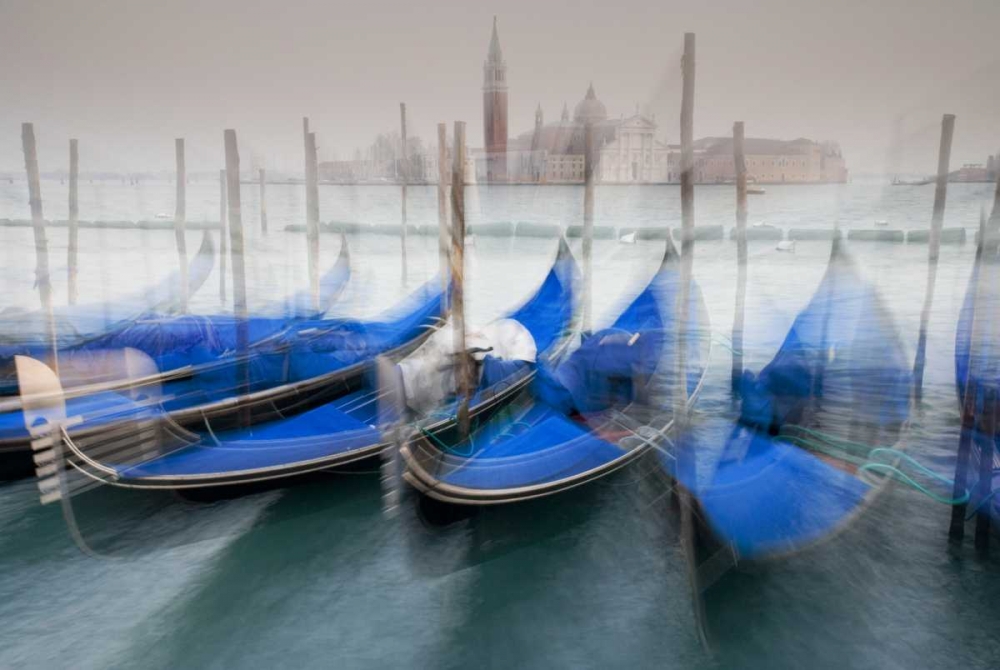 Wall Art Painting id:127294, Name: Italy, Venice Gondolas at St Marks Square, Artist: Delisle, Gilles