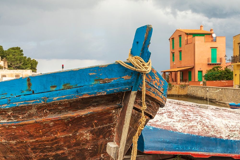 Wall Art Painting id:402892, Name: Palermo Province-Santa Flavia Small fishing boats in the fishing village of Santa Flavia, Artist: Wilson, Emily