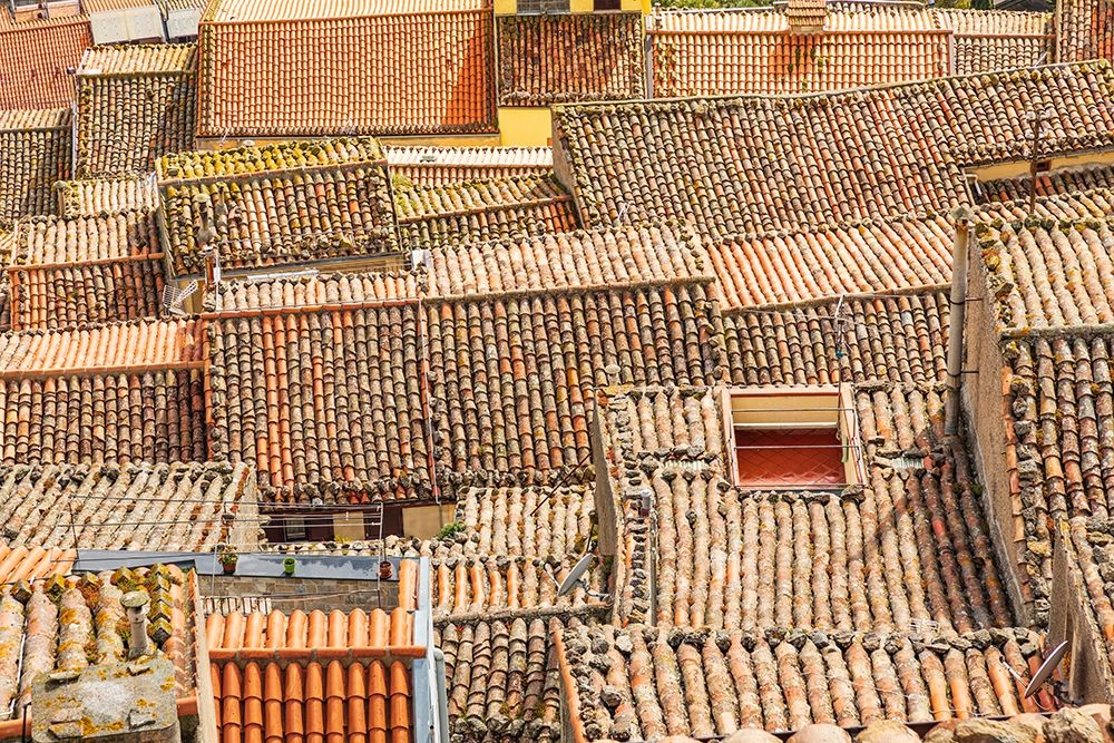 Wall Art Painting id:402902, Name: Palermo Province-Gangi View over the rooftops in the town of Gangi in the mountains of Sicily, Artist: Wilson, Emily