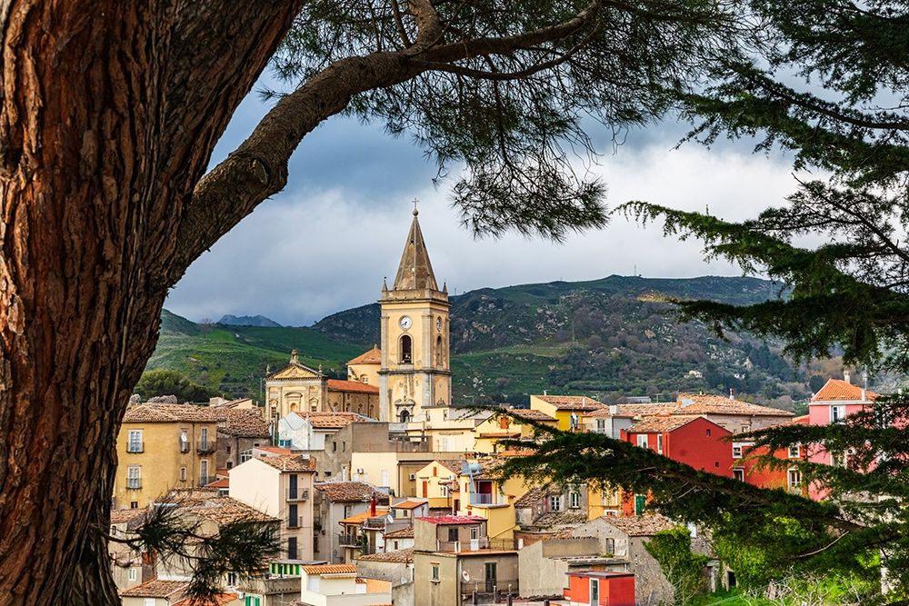 Wall Art Painting id:402919, Name: Messina Province-Novara di Sicilia The medieval hill town of Novara di Sicilia, Artist: Wilson, Emily