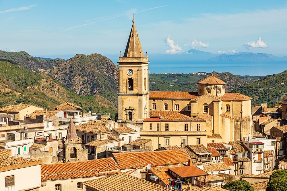 Wall Art Painting id:402924, Name: Messina Province-Novara di Sicilia The medieval hill town of Novara di Sicilia, Artist: Wilson, Emily