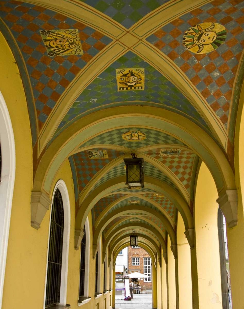 Wall Art Painting id:133511, Name: Poland, Gdansk Vaulted archway in Old Town, Artist: Ross, Nancy ,  Steve