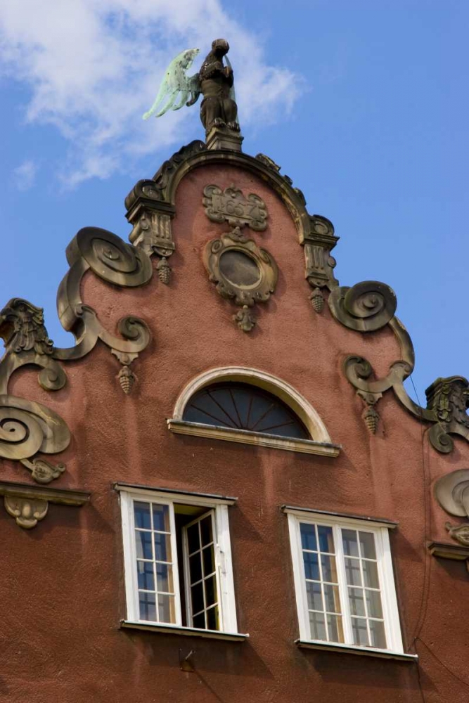 Wall Art Painting id:133514, Name: Poland, Gdansk Detail of Old Town roofline, Artist: Ross, Nancy ,  Steve