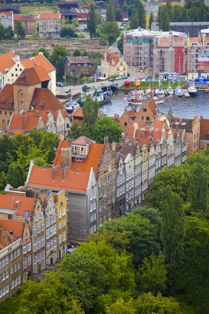 Wall Art Painting id:136642, Name: Poland, Gdansk View of buildings and bay, Artist: Zuckerman, Jim