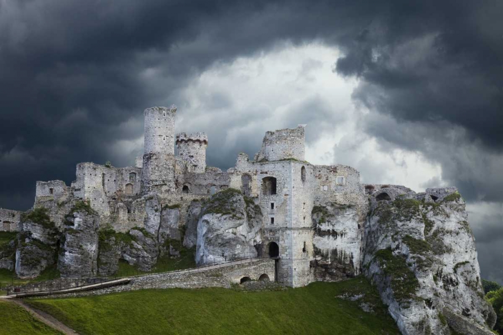 Wall Art Painting id:136628, Name: Poland Composite of Ogrodzieniec Castle, Artist: Zuckerman, Jim