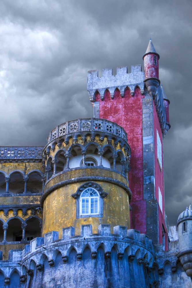 Wall Art Painting id:136621, Name: Portugal, Sintra Detail of Pena Palace, Artist: Zuckerman, Jim