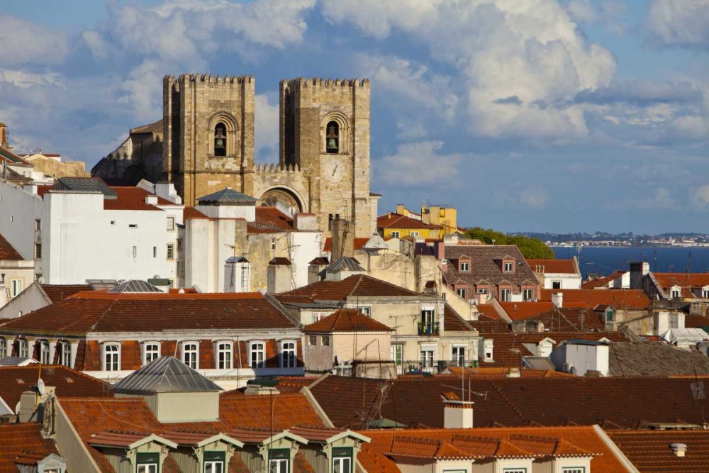 Wall Art Painting id:136711, Name: Portugal, Lisbon Lisbon Cathedral in daytime, Artist: Zuckerman, Jim