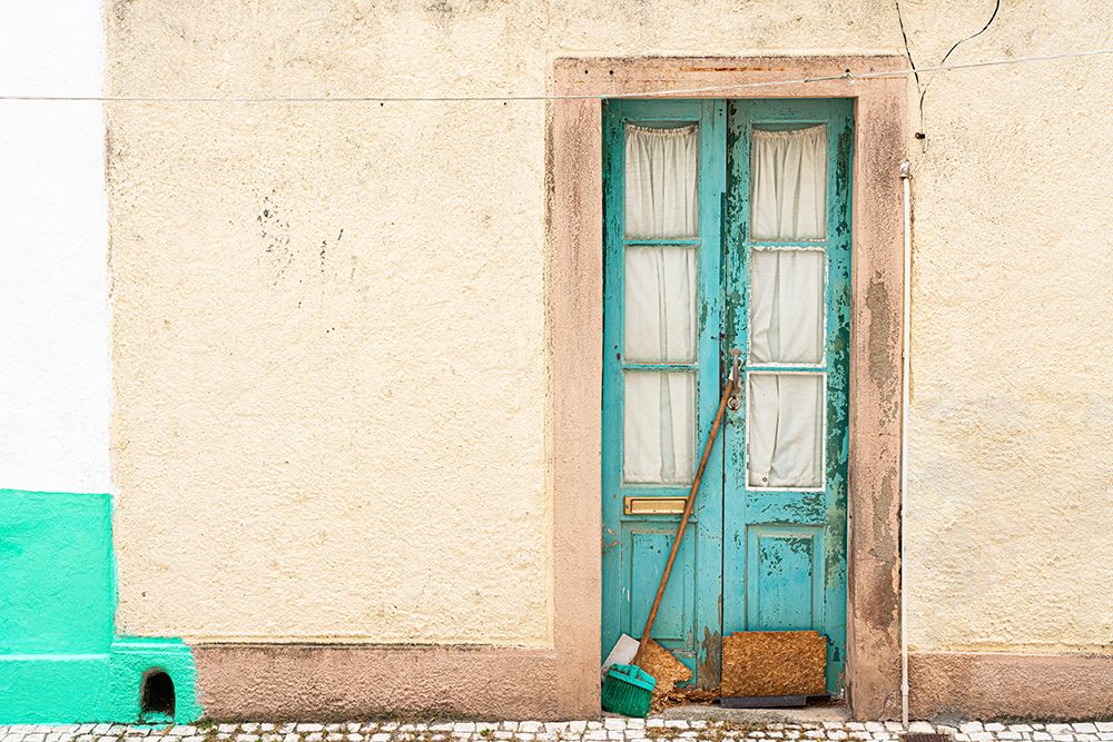 Wall Art Painting id:518121, Name: Europe-Portugal-Nazare-Weathered house exterior, Artist: Jaynes Gallery