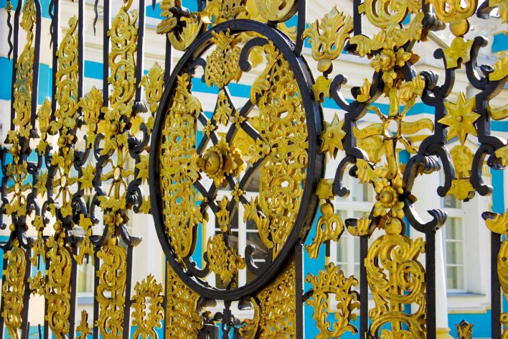 Wall Art Painting id:133559, Name: Russia, Pushkin Gate detail at Catherine Palace, Artist: Ross, Nancy ,  Steve