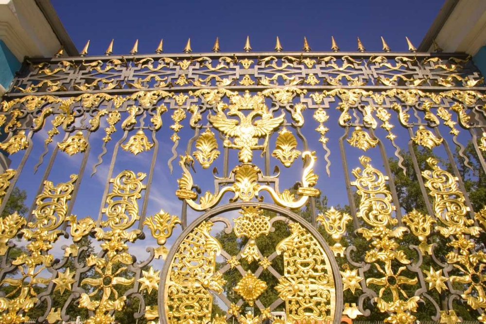 Wall Art Painting id:133560, Name: Russia, Pushkin Gate detail at Catherine Palace, Artist: Ross, Nancy ,  Steve