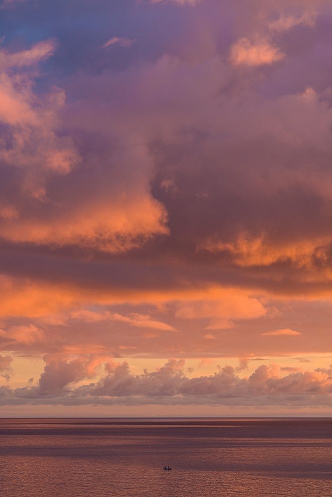 Wall Art Painting id:403255, Name: Canary Islands-Fuerteventura Island-Morro Jable-Playa de la Cebada beach-sunset sky, Artist: Bibikow, Walter