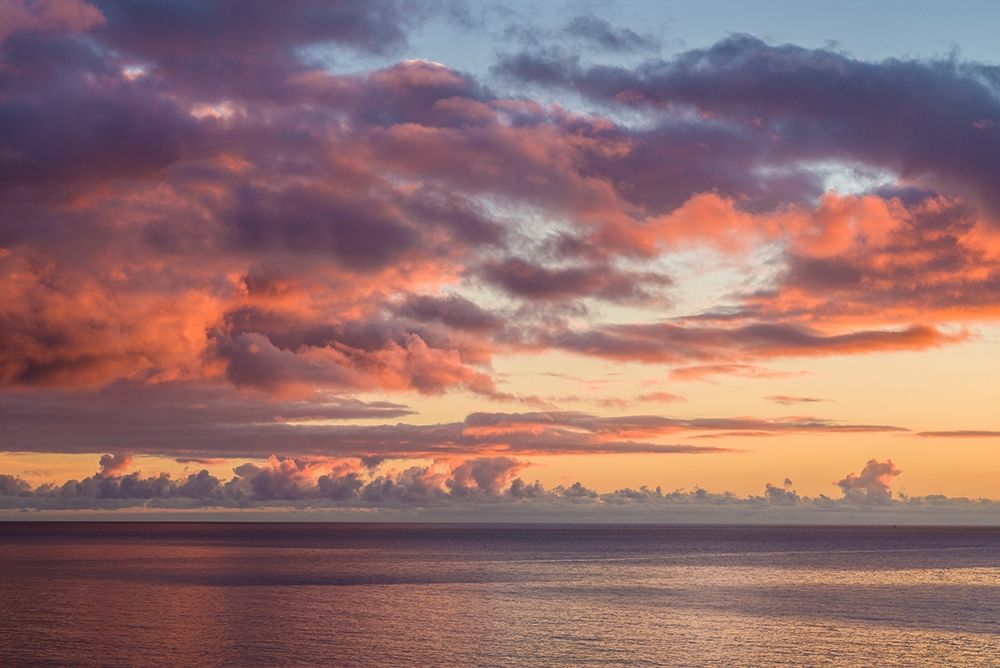 Wall Art Painting id:403257, Name: Canary Islands-Fuerteventura Island-Morro Jable-Playa de la Cebada beach-sunset sky, Artist: Bibikow, Walter