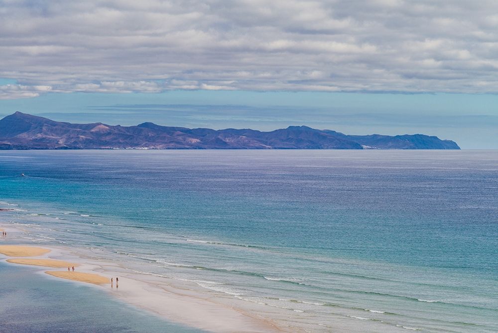 Wall Art Painting id:403262, Name: Canary Islands-Fuerteventura Island-Costa Calma-high angle view of Playa de Sotavento beach, Artist: Bibikow, Walter