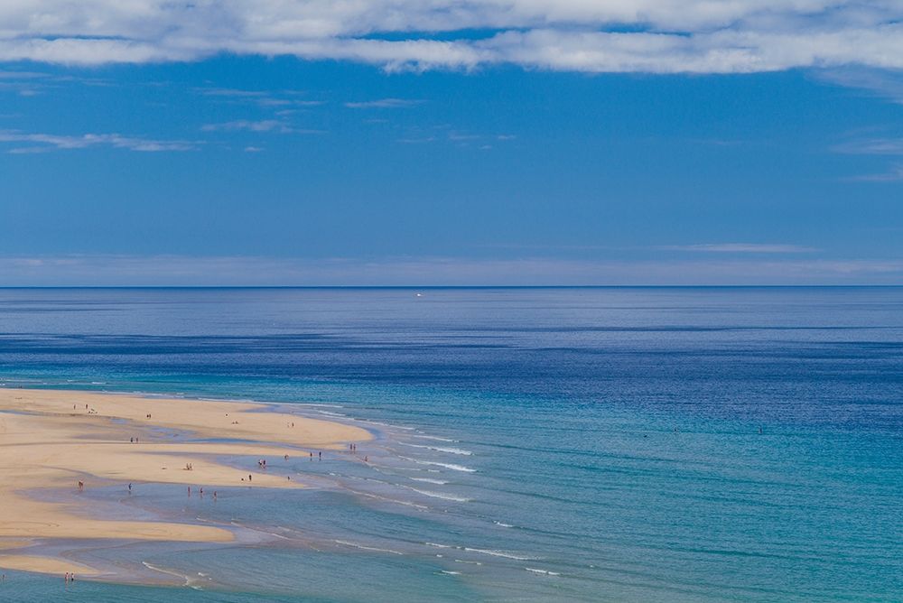 Wall Art Painting id:403269, Name: Canary Islands-Fuerteventura Island-Costa Calma-high angle view of Playa de Sotavento beach, Artist: Bibikow, Walter