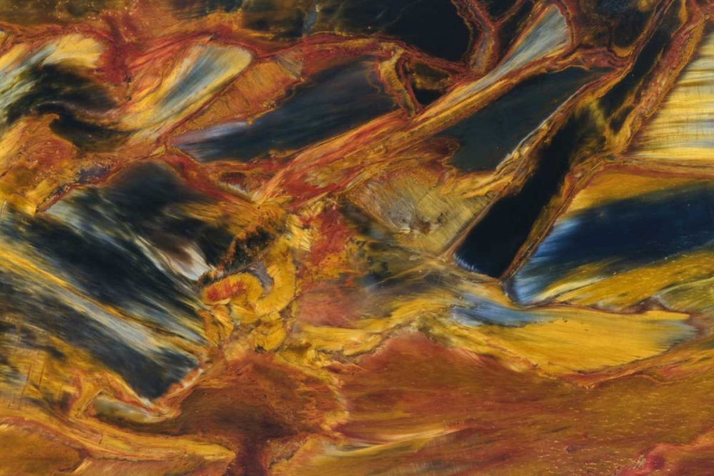 Wall Art Painting id:130729, Name: Close-up of pietersite stone found in Namibia, Artist: Kirkland, Dennis