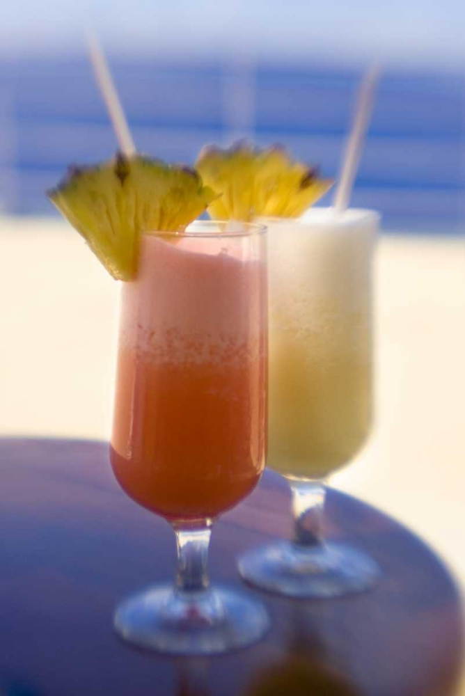 Wall Art Painting id:130279, Name: French Polynesia Tropical drinks with garnish, Artist: Kaveney, Wendy